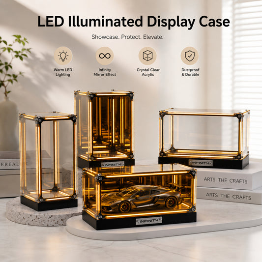 LED Figure Show Case Wireless Rechargeable Night Light