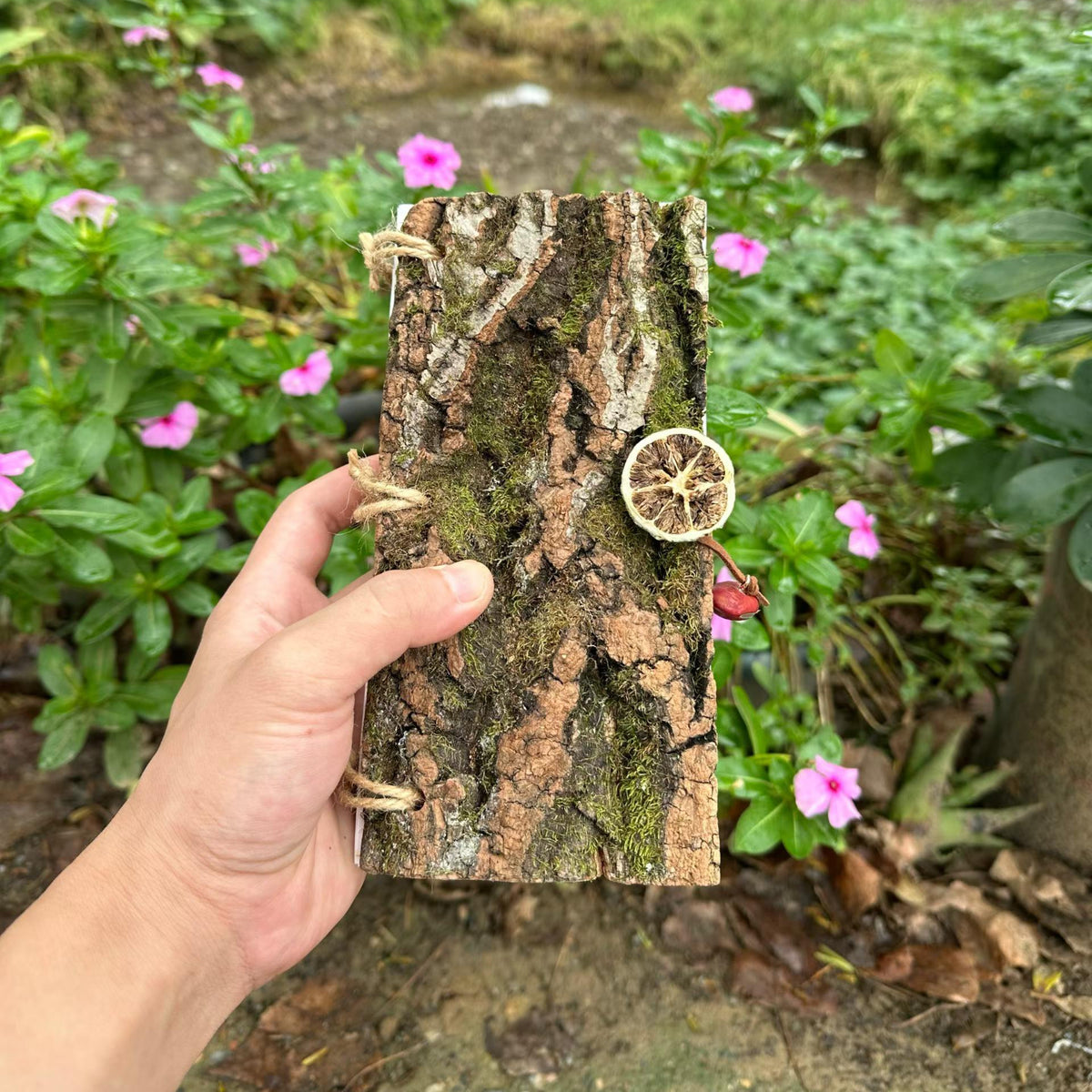 Handmade Bark-Textured Journal with Dongba Paper