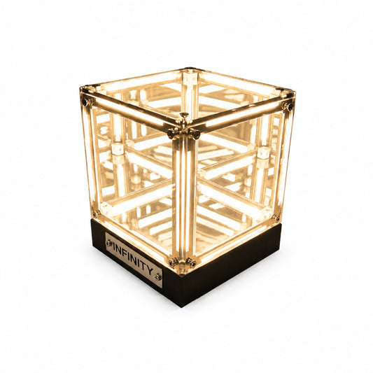 LED Infinity Cube – Abyss Mirror Light for Figure Display