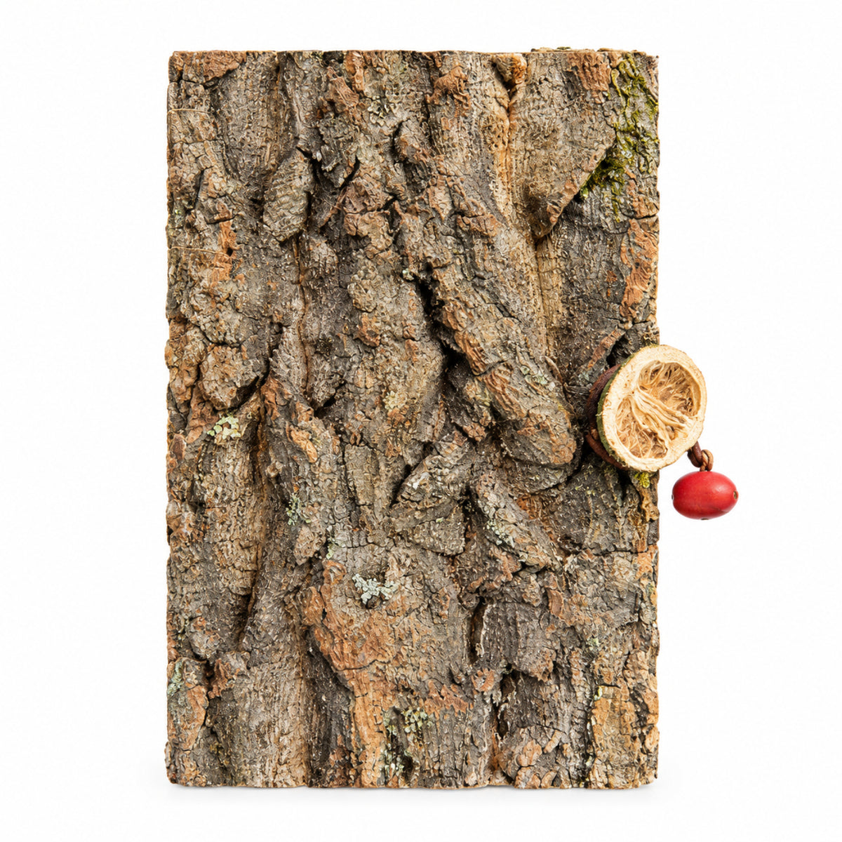 Handmade Bark-Textured Journal with Kraft Paper