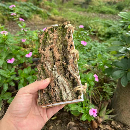 Handmade Bark-Textured Journal with Dongba Paper