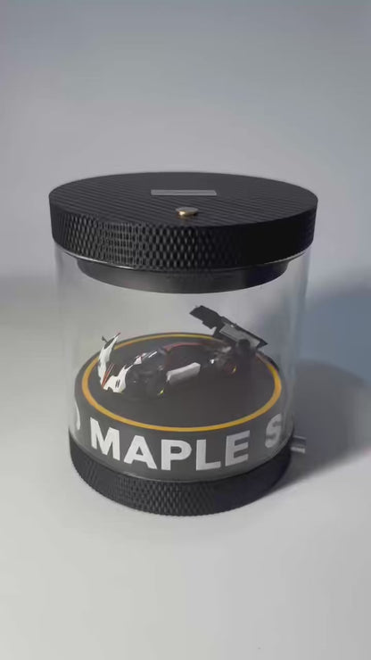 360° Rotating LED Racing Figurine Display Case